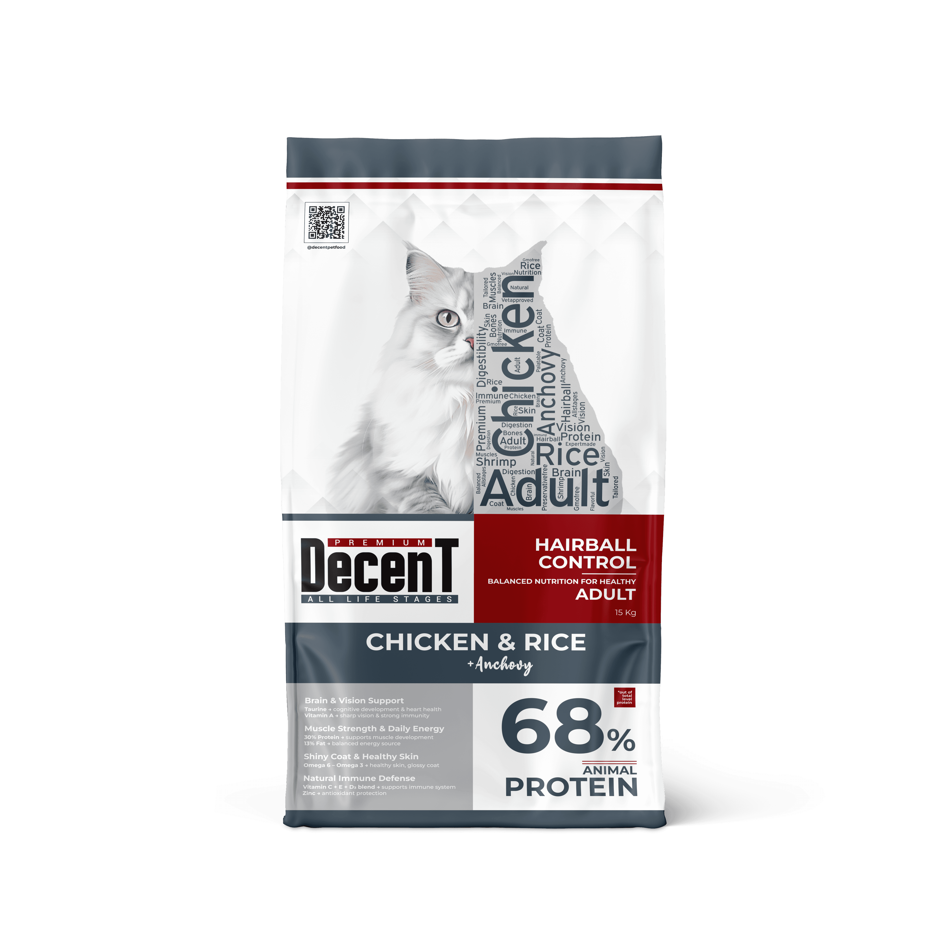 Decent Tavuklu ve Karidesli Yetişkin kedi Maması