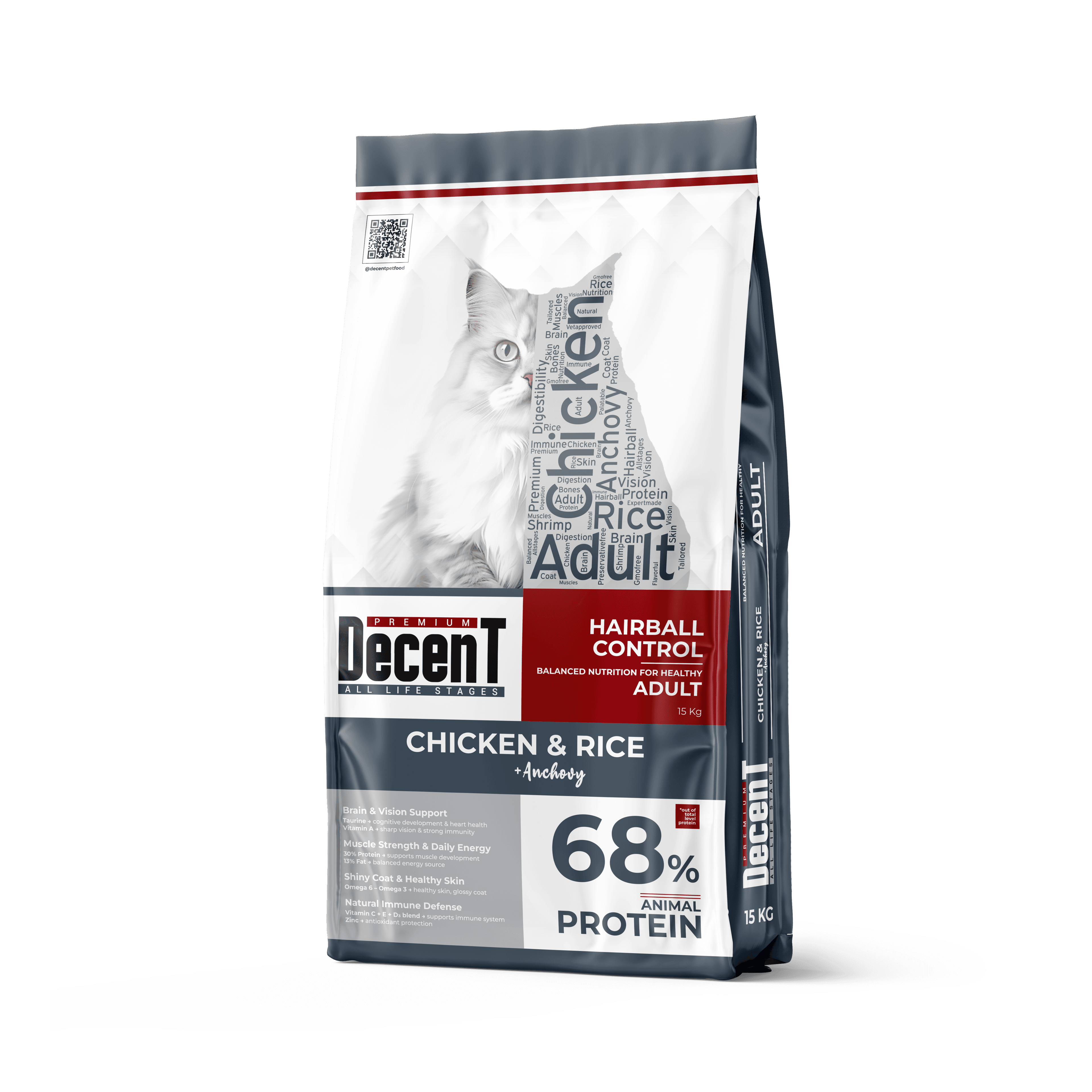 Decent Tavuklu ve Karidesli Yetişkin kedi Maması