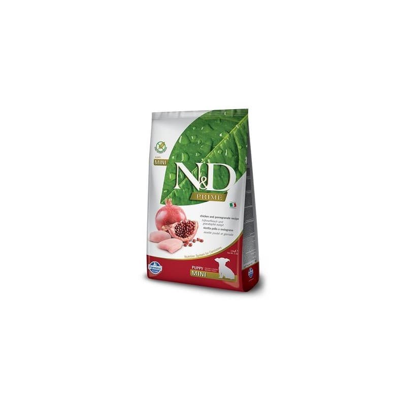 N&D Prime Tahılsız Tavuk ve Nar Küçük Irk Yavru Köpek Maması paket görseli