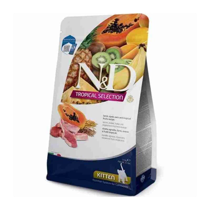 N&D Tropical Selection Kitten Kuzu Etli Yavru Kedi Maması paket görseli